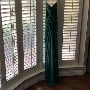 Dessy style 2879 Full length strapless dress.